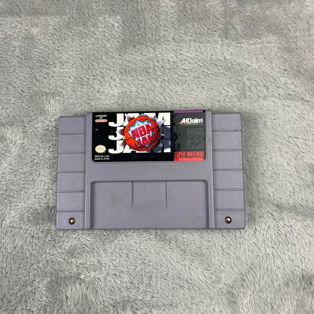 NBA Jam Super Nintendo SNES Authentic Original Tested Vintage Video Game CIB - Picture 4 of 12